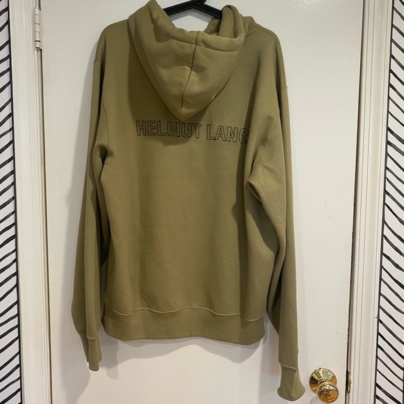 Helmut Lang Olive Green Men’s Sailor Hoodie - Picture 3 of 6